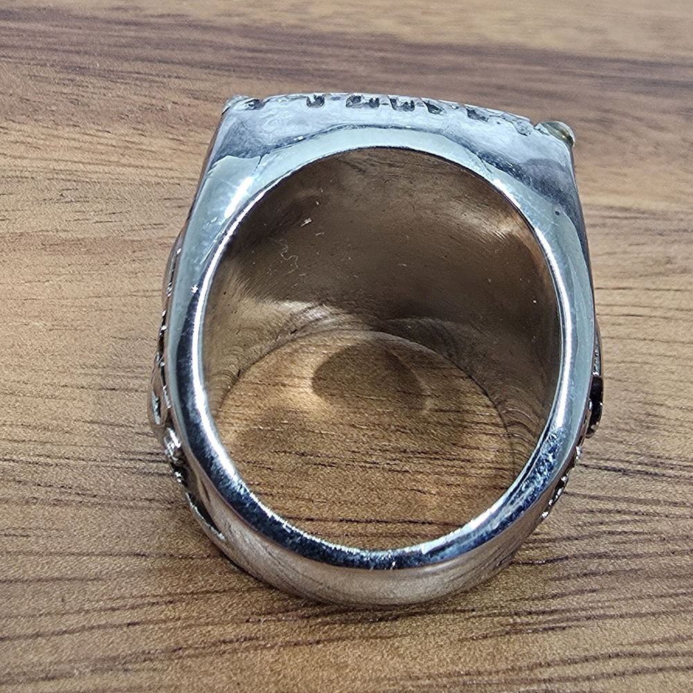Dallas Cowboys‎ Championship Ring Size 11 Silver Staubach Fan Edition - Picture 3 of 7
